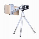 12X Zoom телескоп, Мобилен телеобектив комплект със статив за Мобилен телефон
