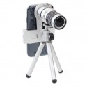 12X Zoom телескоп, Мобилен телеобектив комплект със статив за Мобилен телефон