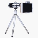 12X Zoom телескоп, Мобилен телеобектив комплект със статив за Мобилен телефон