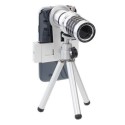 12X Zoom телескоп, Мобилен телеобектив комплект със статив за Мобилен телефон