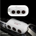 Разклонител за автомобилна запалка с 3 куплунга и 2бр. USB D23