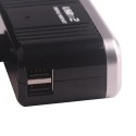 Троен разклонител за запалка твърдо рамо, зарядно с 2бр. USB и