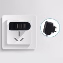 Троен USB разклонител за контакт 220V