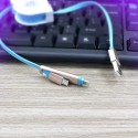 USB кабел 2в1 за адроид смартфони и Iphone, телескопичен