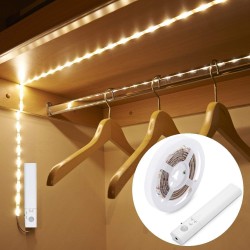 LED лента с PIR датчик за движение за осветление в гардероб, кухня, стълбище