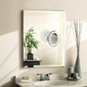 козметично огледало с 10-кратно увеличение, с LED осветление, с вакуумно закрепване