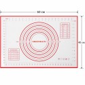 Оразмерена силиконова подложка за месене и точене на тесто