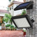 Външна лампа със соларен панел с 56 LED диода и сензор за движение