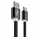 Кабел Lightning Serioux, с текстилно покритие, устойчив на износване, плосък, съвместим с Apple